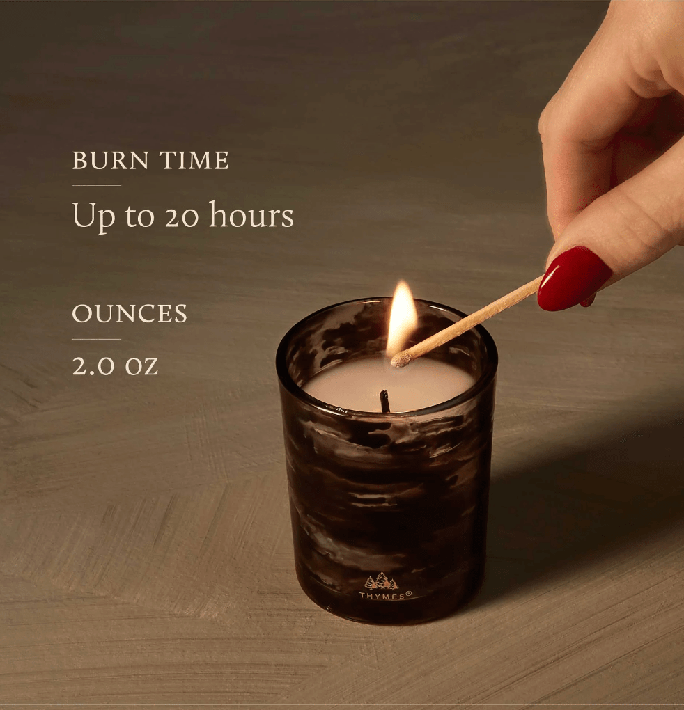 Noir Woods, Boxed Votive | Thymes Thymes - Ambiente Gifts, Decor & Design