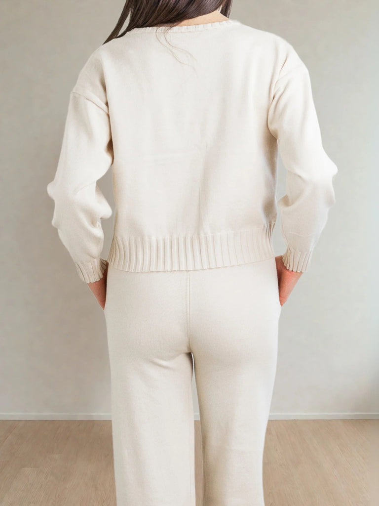 Odette Knit Set, Ivory | Priv PRIVILEGE CLOTHING - Ambiente Gifts, Decor & Design