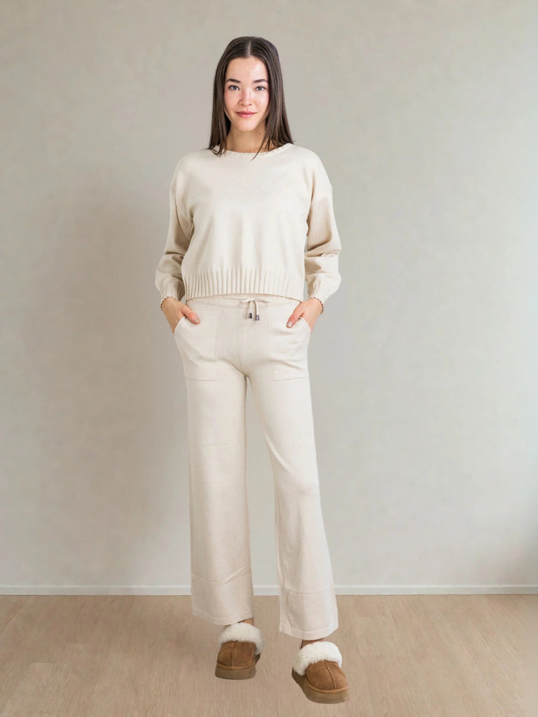 Odette Knit Set, Ivory | Priv PRIVILEGE CLOTHING - Ambiente Gifts, Decor & Design