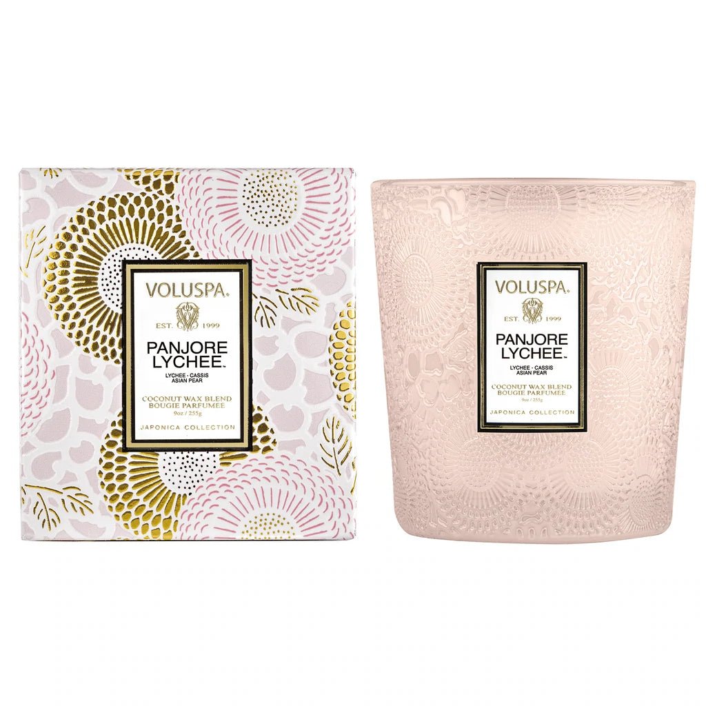 Panjore Lychee Classic Candle | Voluspa VOLUSPA - Ambiente Gifts, Decor & Design