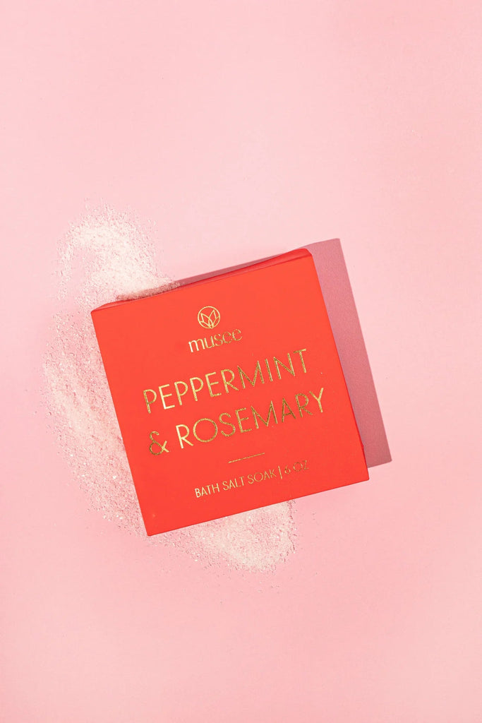 Peppermint & Rosemary Mint Salt Soak | Musee Musee - Ambiente Gifts, Decor & Design