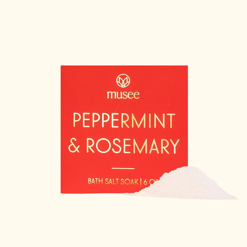 Peppermint & Rosemary Mint Salt Soak | Musee Musee - Ambiente Gifts, Decor & Design