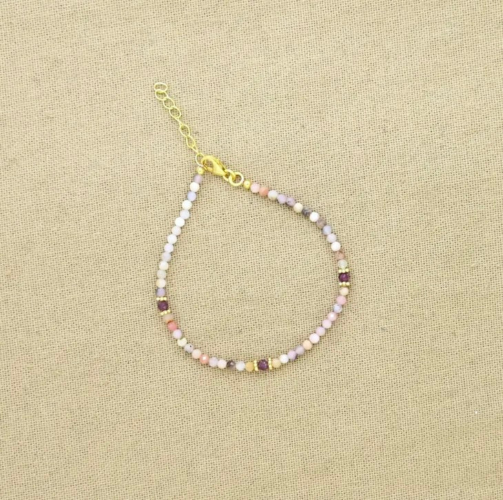 Pink Opal + Ruby, Bracelet | Schmuckoo Schmuckoo - Ambiente Gifts, Decor & Design