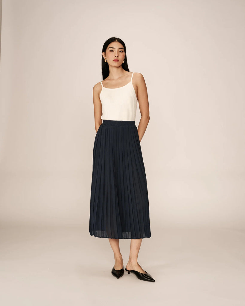 Plisse Skirt, Marine | Grace + Mila GRACE + MILA - Ambiente Gifts, Decor & Design