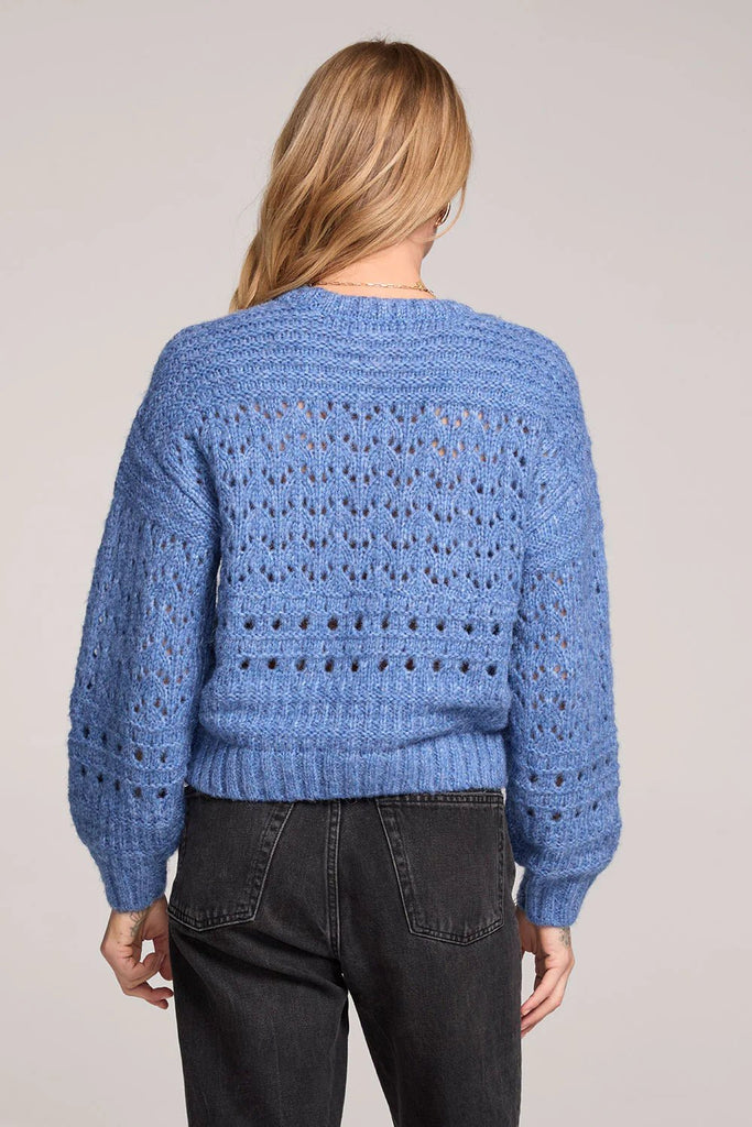 Ronnie Sweater, Azure | Saltwater Luxe Saltwater Luxe - Ambiente Gifts, Decor & Design