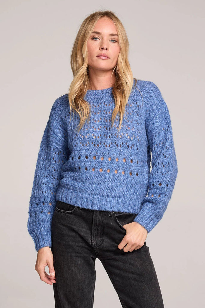 Ronnie Sweater, Azure | Saltwater Luxe Saltwater Luxe - Ambiente Gifts, Decor & Design