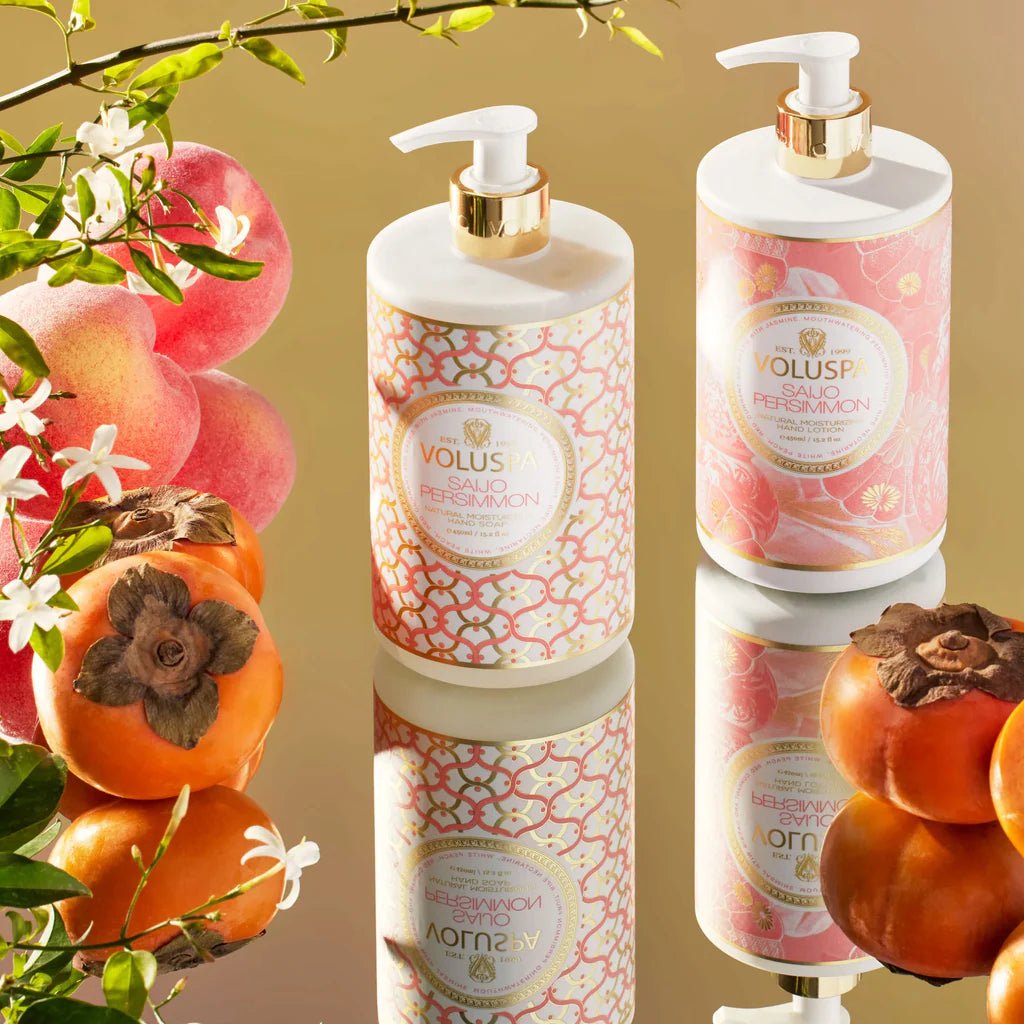 Saijo Persimmon Hand Soap | Voluspa VOLUSPA - Ambiente Gifts, Decor & Design