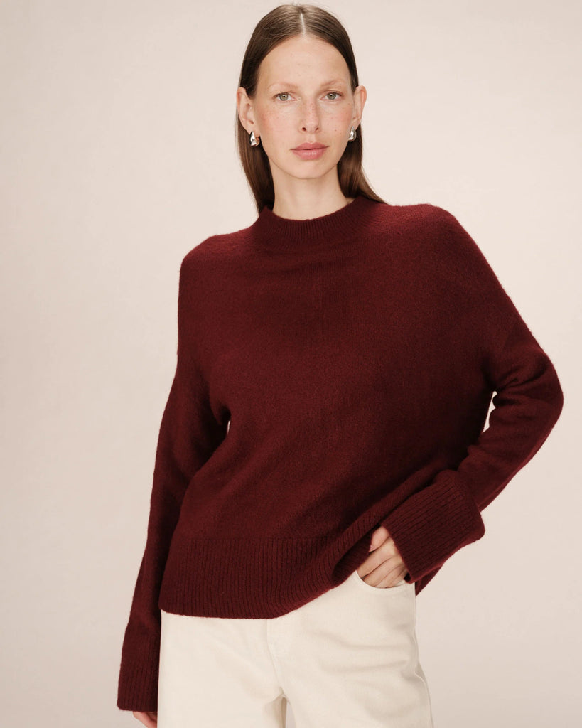 Salty Sweater, Burgundy | Grace + Mila GRACE + MILA - Ambiente Gifts, Decor & Design