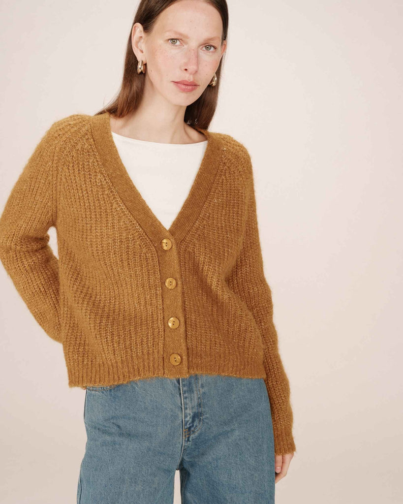 Saluda Cardigan, Ocre | Grace + Mila GRACE + MILA - Ambiente Gifts, Decor & Design
