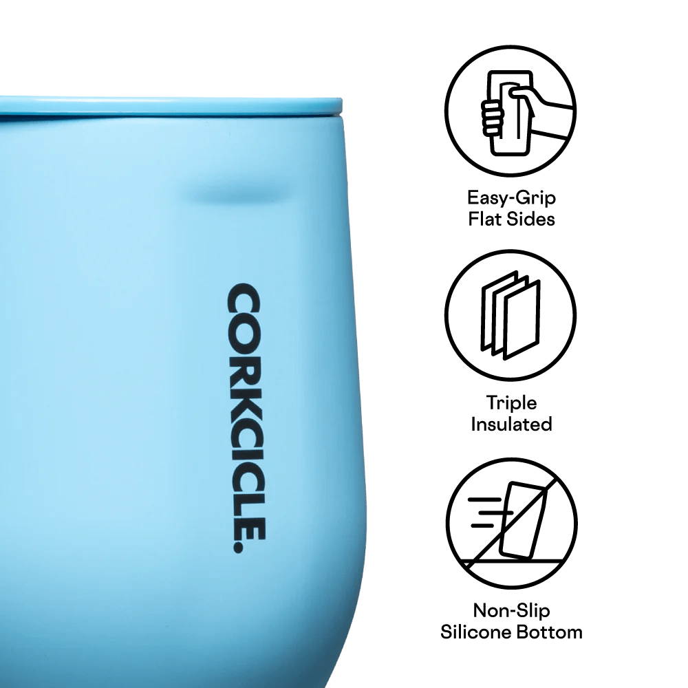 Santorini, Stemless 12oz | Corkcicle CORKCICLE - Ambiente Gifts, Decor & Design