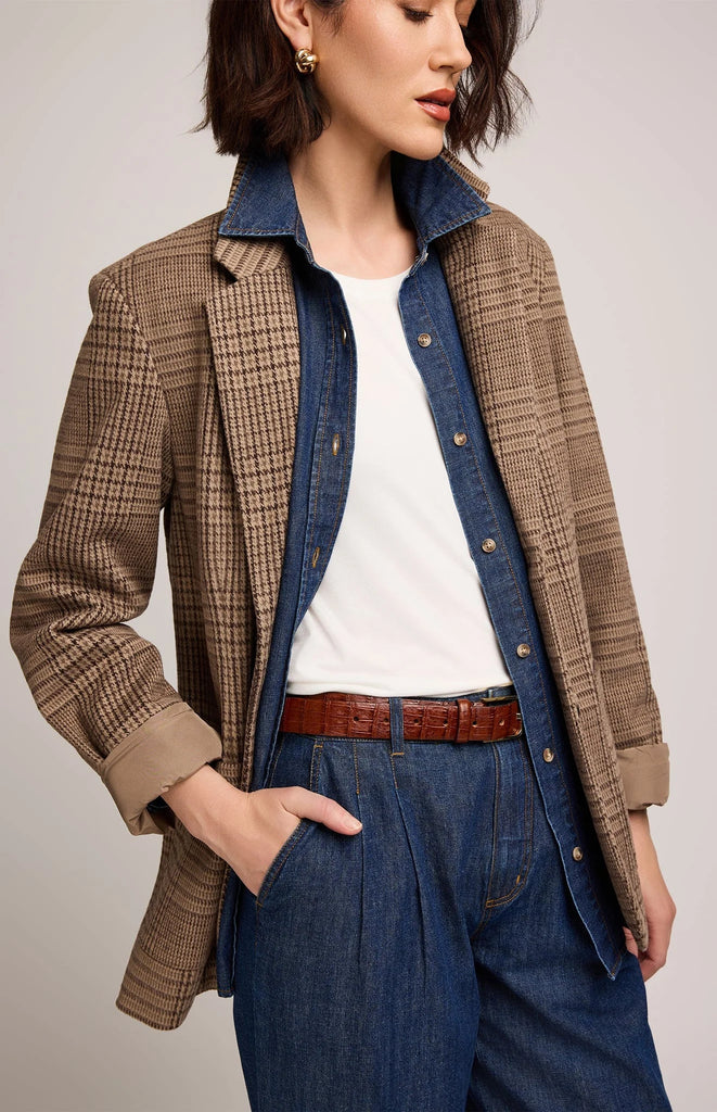 Sapphira Blazer, Choco Glencheck | Gentle Fawn Gentle Fawn - Ambiente Gifts, Decor & Design