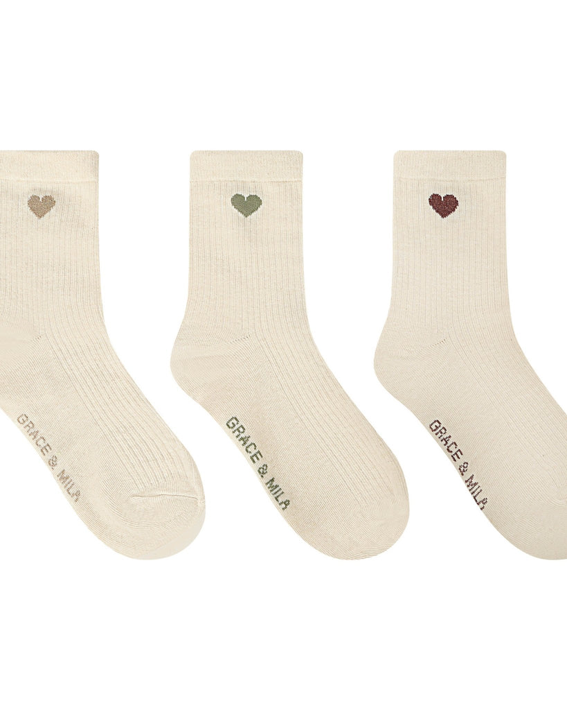 Satine Socks, Set of 3 | Grace + Mila GRACE + MILA - Ambiente Gifts, Decor & Design
