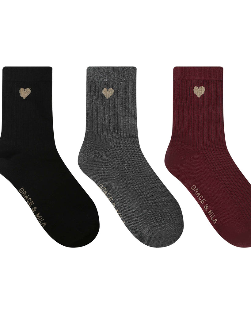 Shelby Socks, Set of 3 | Grace + Mila GRACE + MILA - Ambiente Gifts, Decor & Design