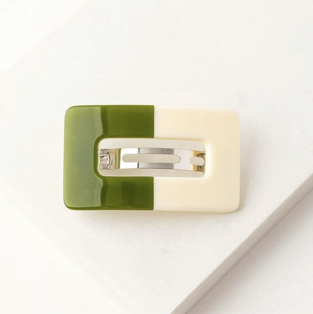 Stevie Hair Clip, Creme + Olive | Lover's Tempo Lover's Tempo - Ambiente Gifts, Decor & Design