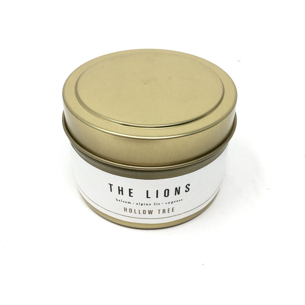 THE LIONS TRAVEL TIN | LIBRARY OF TREES SERIES | HOLLOW TREE HOLLOW TREE - Ambiente Gifts, Decor & Design