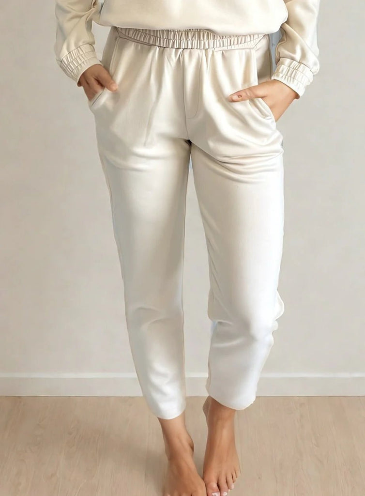 Thea Fitted Pant, Cream | Priv PRIVILEGE CLOTHING - Ambiente Gifts, Decor & Design