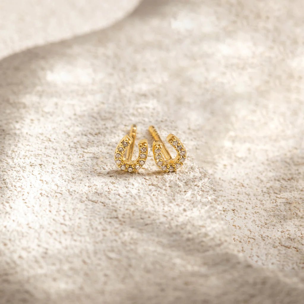 Tiny Horseshoe Studs | Leah Alexandra LEAH ALEXANDRA - Ambiente Gifts, Decor & Design