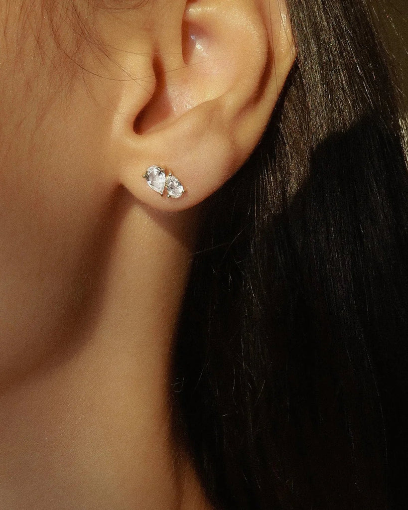 Toi et Moi Studs | Leah Alexandra LEAH ALEXANDRA - Ambiente Gifts, Decor & Design