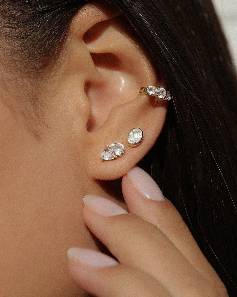 Toi et Moi Studs | Leah Alexandra LEAH ALEXANDRA - Ambiente Gifts, Decor & Design