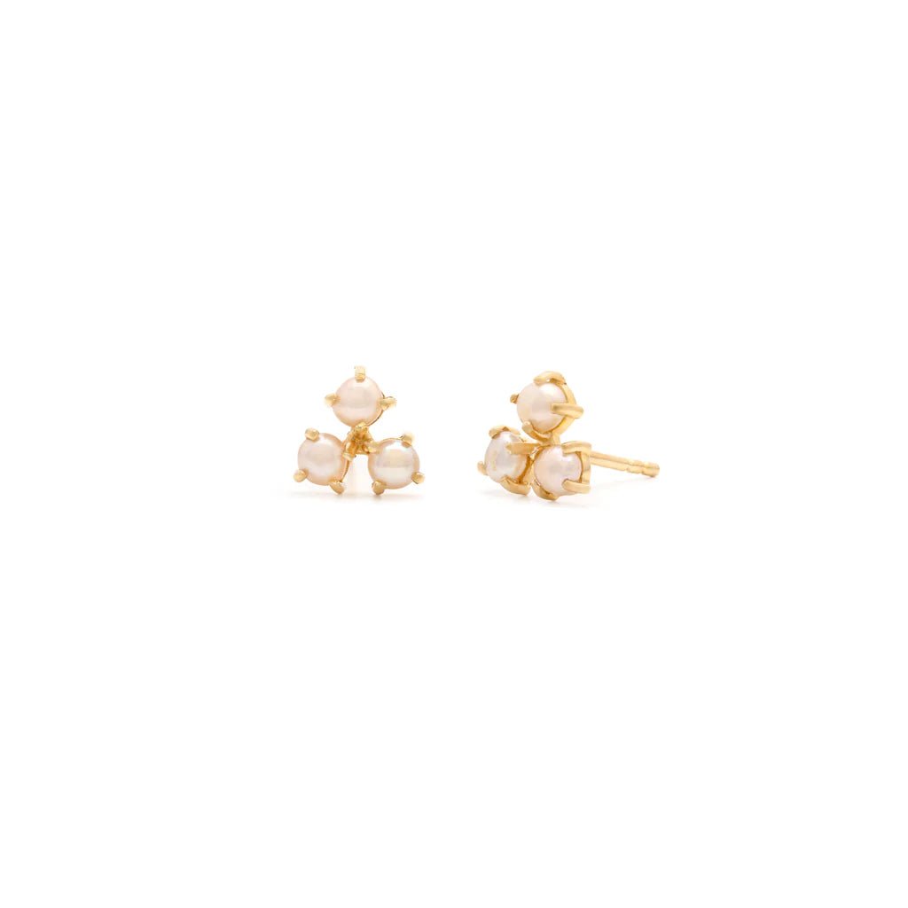 Trio Pearl Studs | Leah Alexandra LEAH ALEXANDRA - Ambiente Gifts, Decor & Design