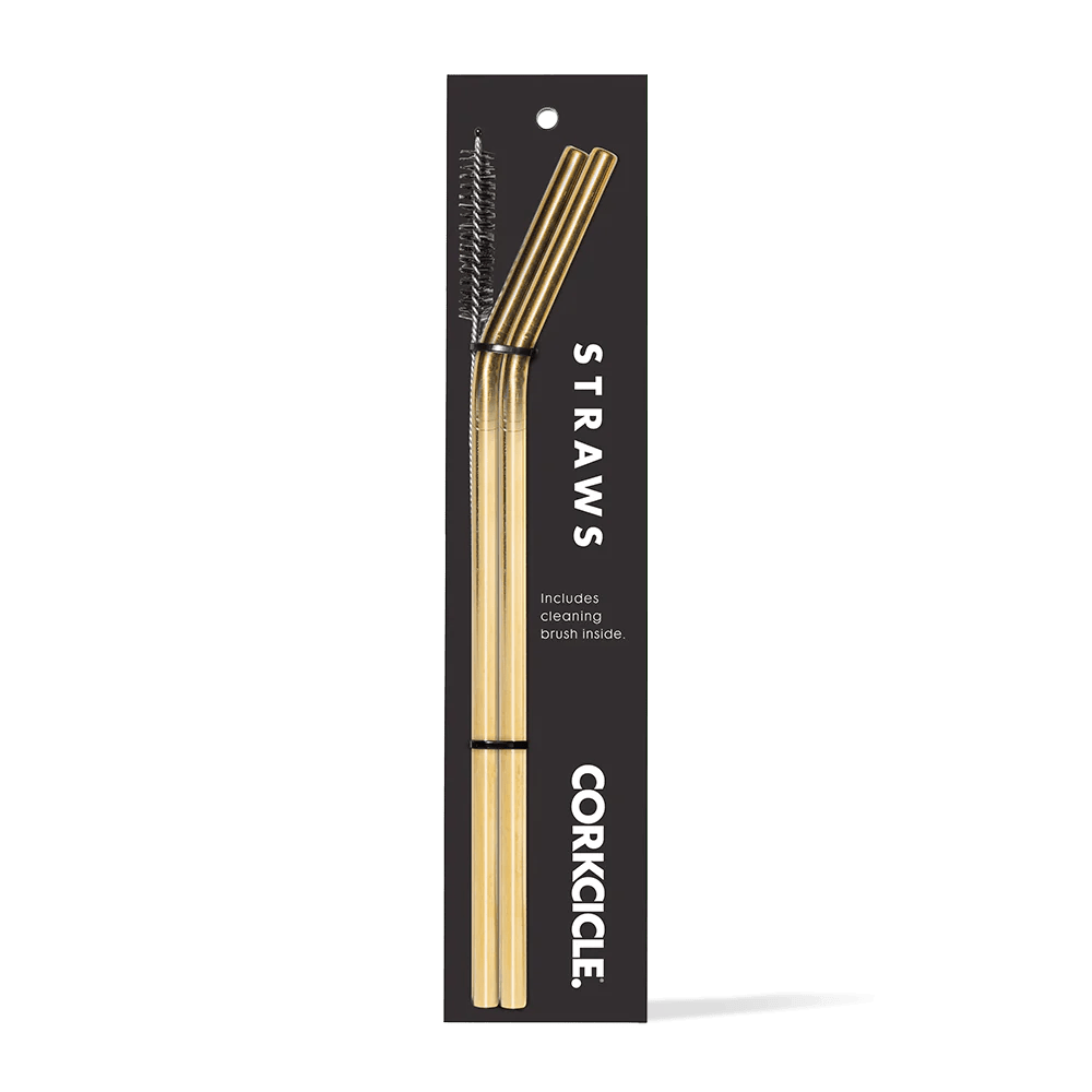 Tumbler Straw, Gold - 2 Pack | Corkcicle CORKCICLE - Ambiente Gifts, Decor & Design