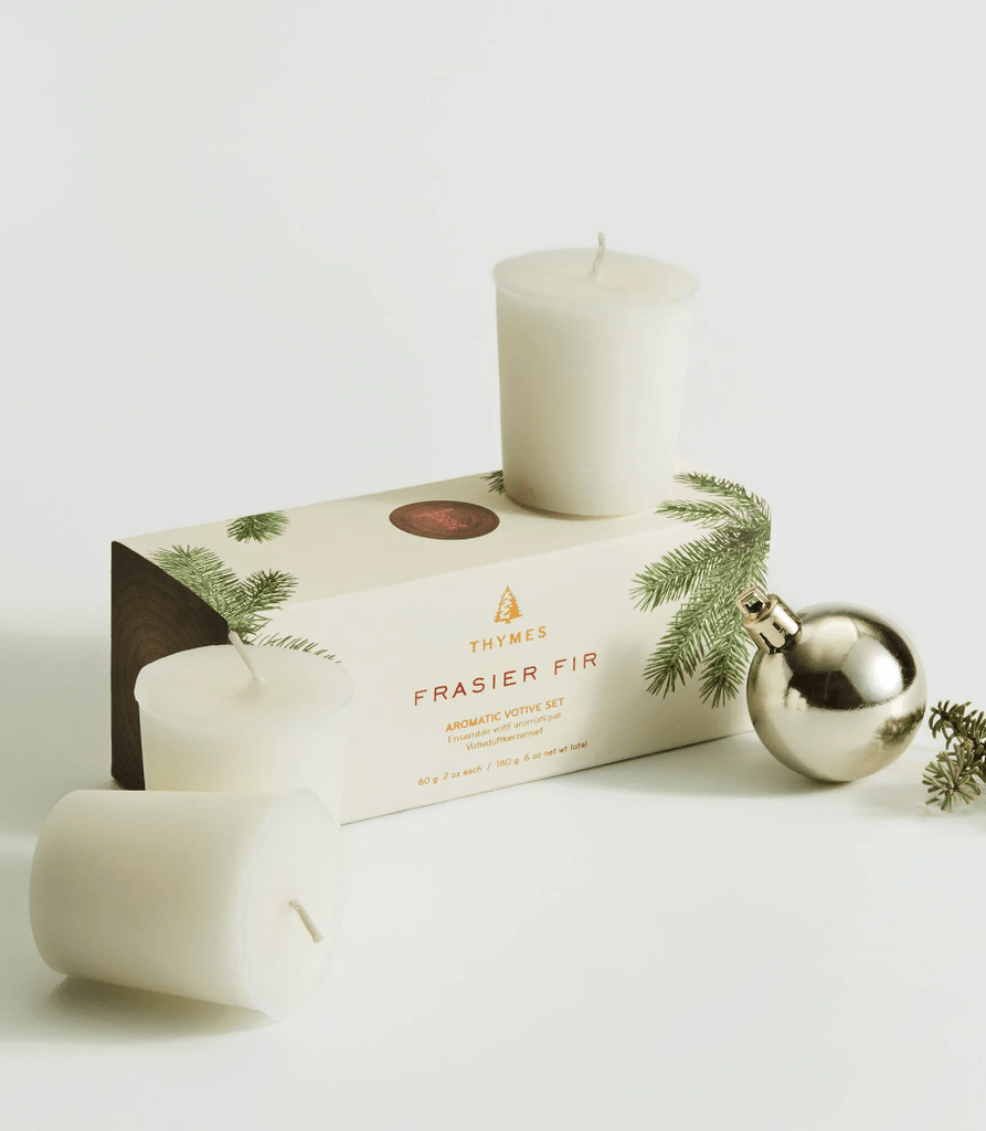 Votive Candle Set of 3 | Thymes Frasier Fir THYMES - Ambiente Gifts, Decor & Design