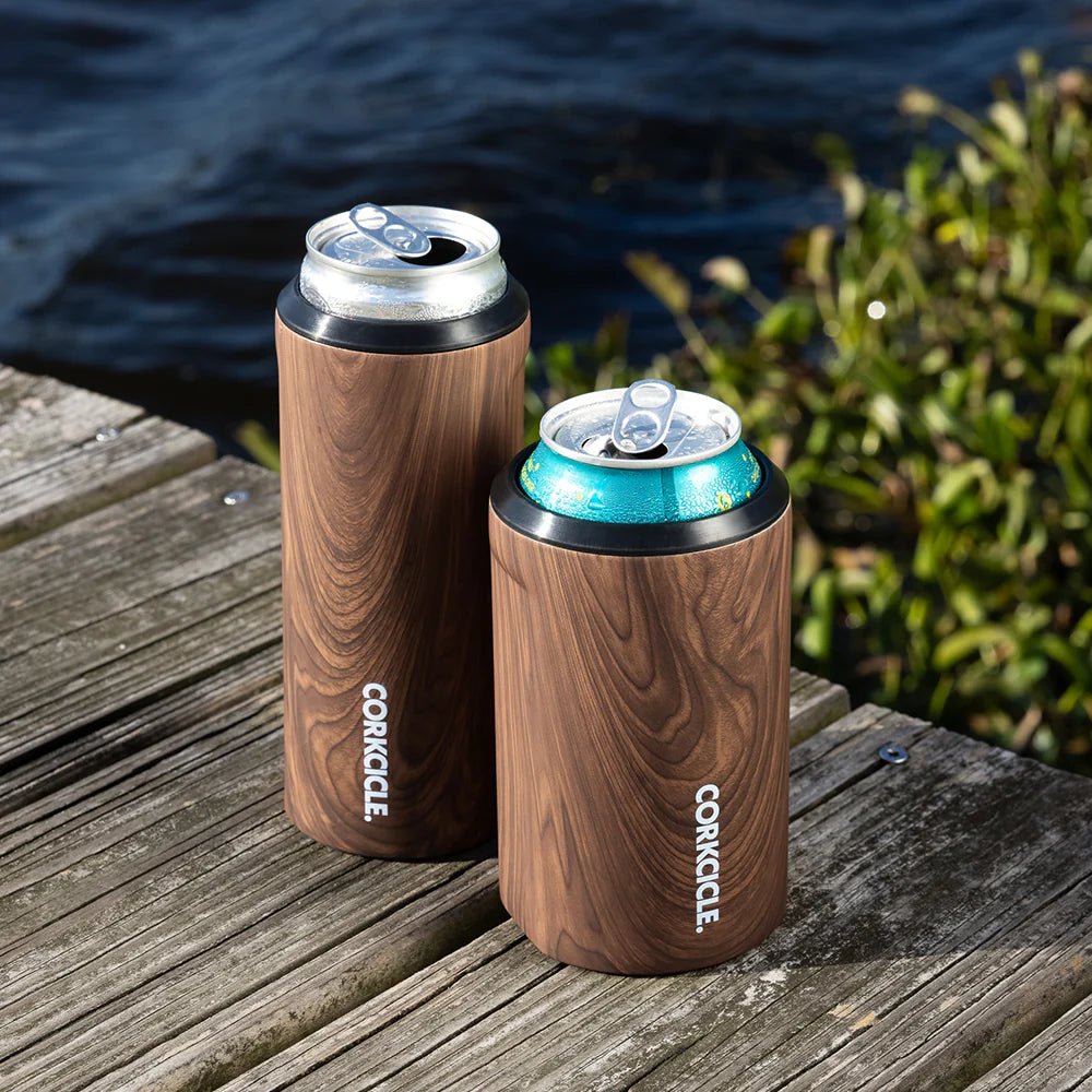 Walnut, Slim Can Cooler | Corkcicle CORKCICLE - Ambiente Gifts, Decor & Design