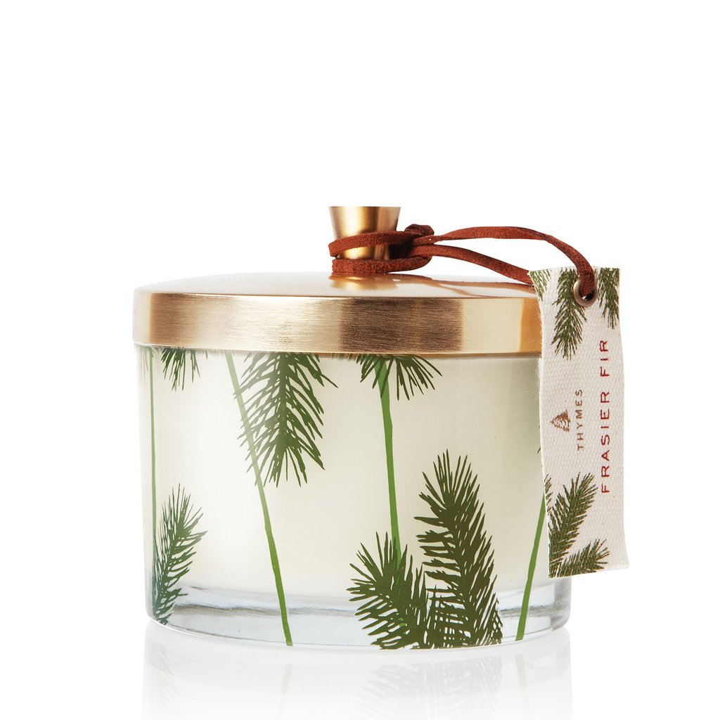 Heritage Pine, 3 Wick Candle | Thymes Frasier Fir Thymes - Ambiente Gifts, Decor & Design