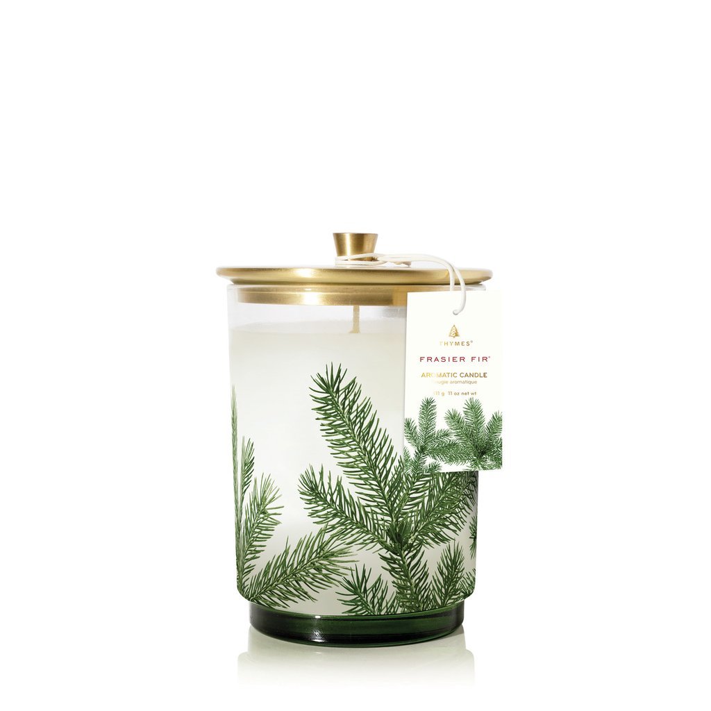 Medium Heritage Pine Needle Candle | Thymes Frasier Fir Thymes - Ambiente Gifts, Decor & Design