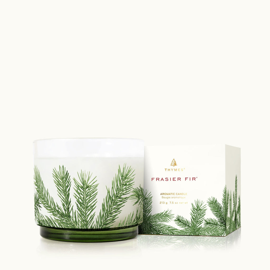 Small Pine Needle Luminary | Thymes Frasier Fir Thymes - Ambiente Gifts, Decor & Design