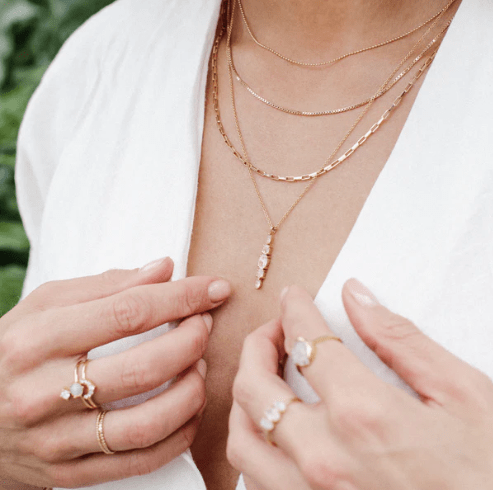 Venetian Chain Necklace, 16" | Leah Alexandra LEAH ALEXANDRA - Ambiente Gifts, Decor & Design
